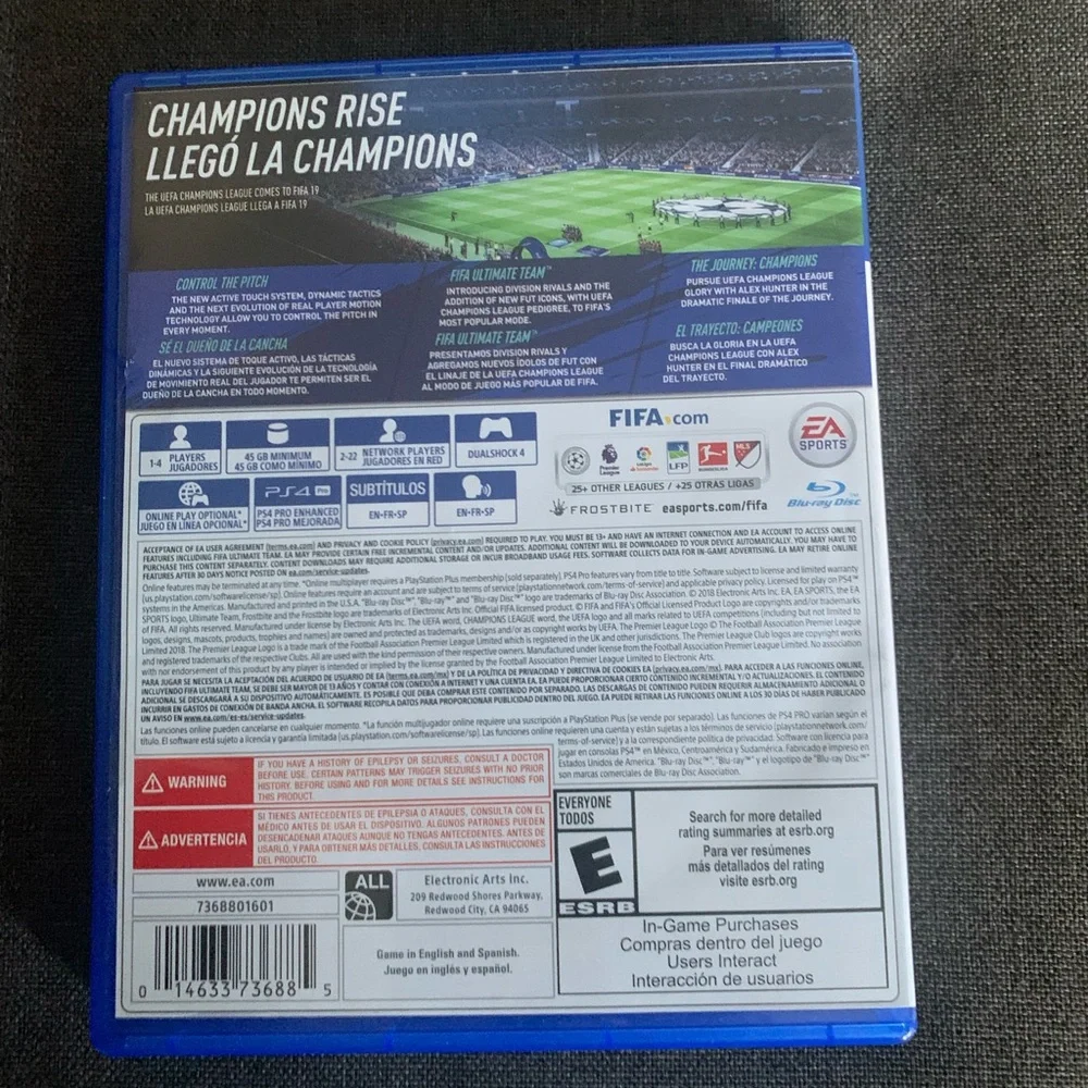 FIFA 19 Standard PlayStation 4 Sony Video Soccer Game Everyone To Enjoy And Play